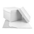 White High Wall Box (8"x8"x6") Base and Lid
